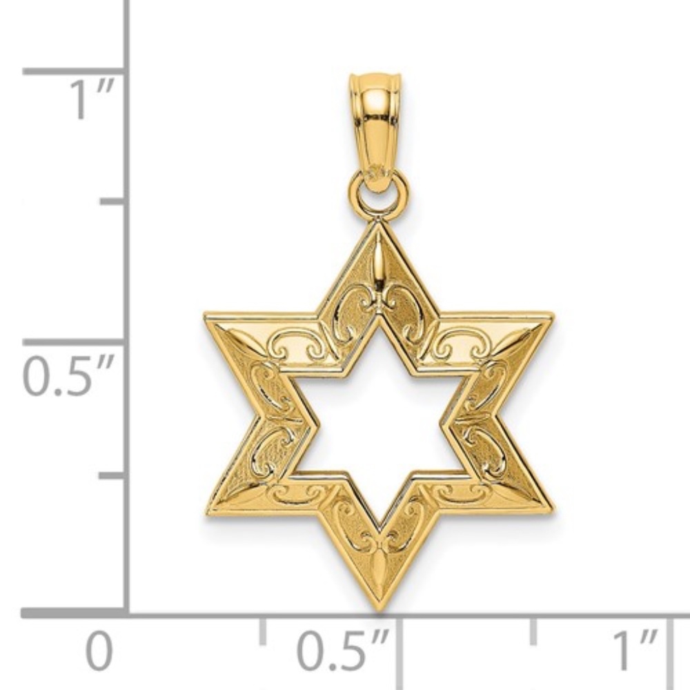 14K Star Of David Charm - Picture 2 of 4